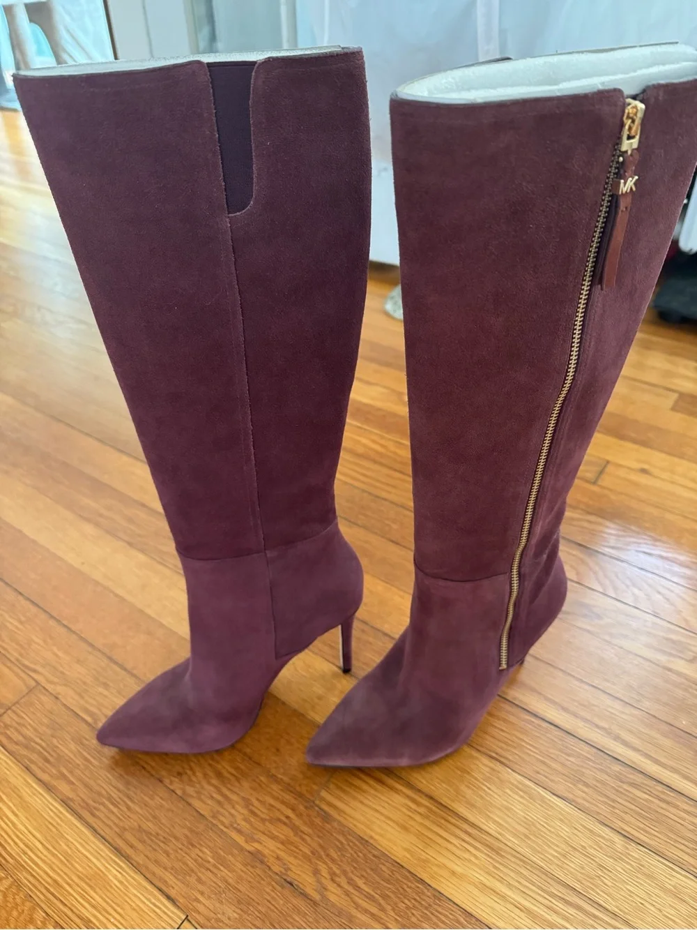 Michael Kors plum suede